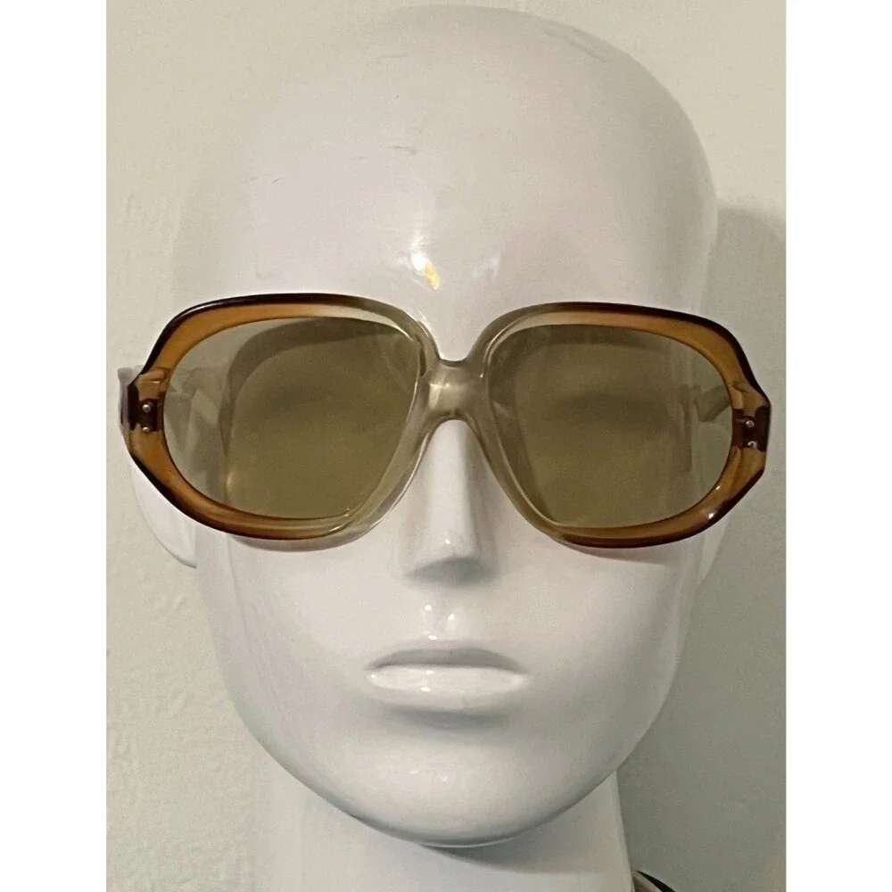 Vintage Ted Lapidus Paris Sunglasses Oversized 1970s Fames Made in France Iconic